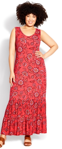 ❤️Evans Frill Hem Floral Print Dress - Picture 2 of 5